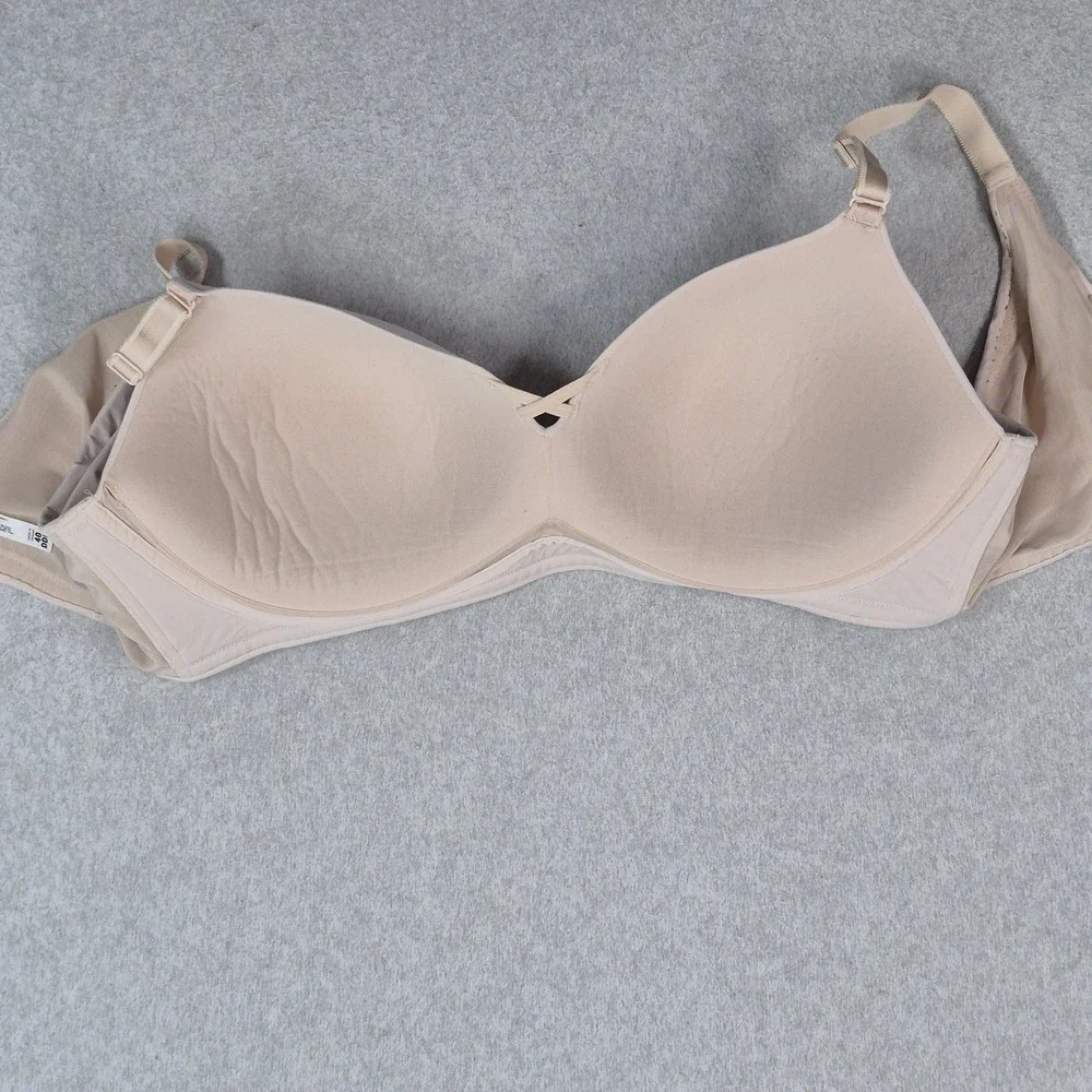 Torrid Curve Women Bra 40DDD Beige Lightly Lined Adjustable Straps READ